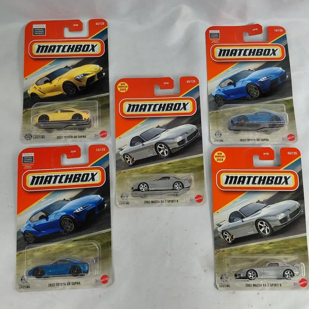 New 2026 Matchbox Lot Of 3 2023 Toyota GR Supra Mk5 White, Yellow, Blue Jdm Race